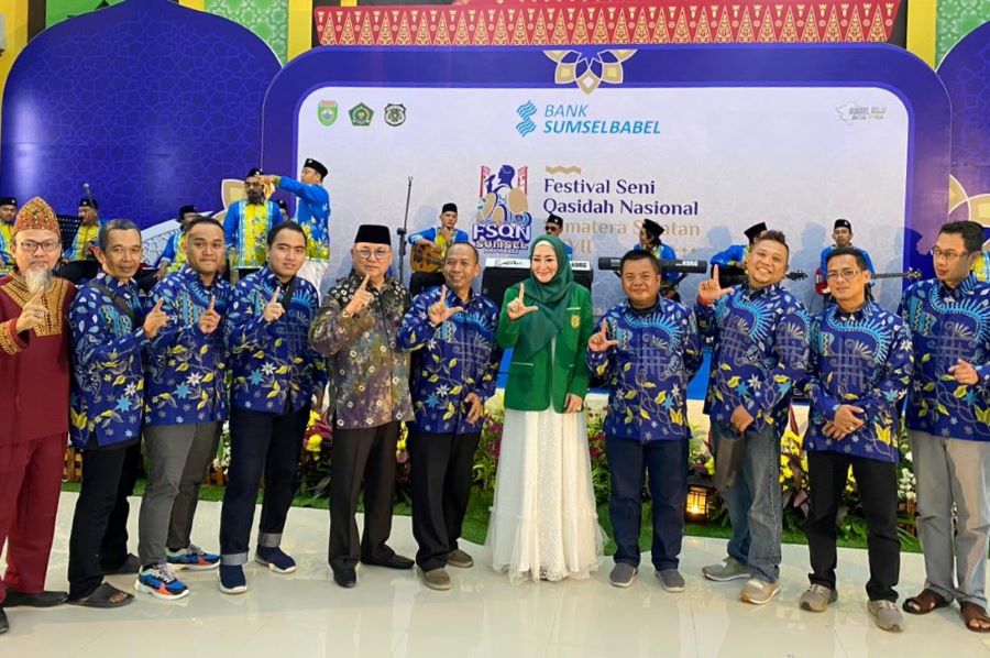 Lisda Buka Festival Seni Qasidah Nasional di Palembang